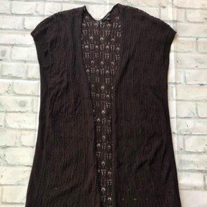 Eileen Fisher Size Large Brown Cardigan